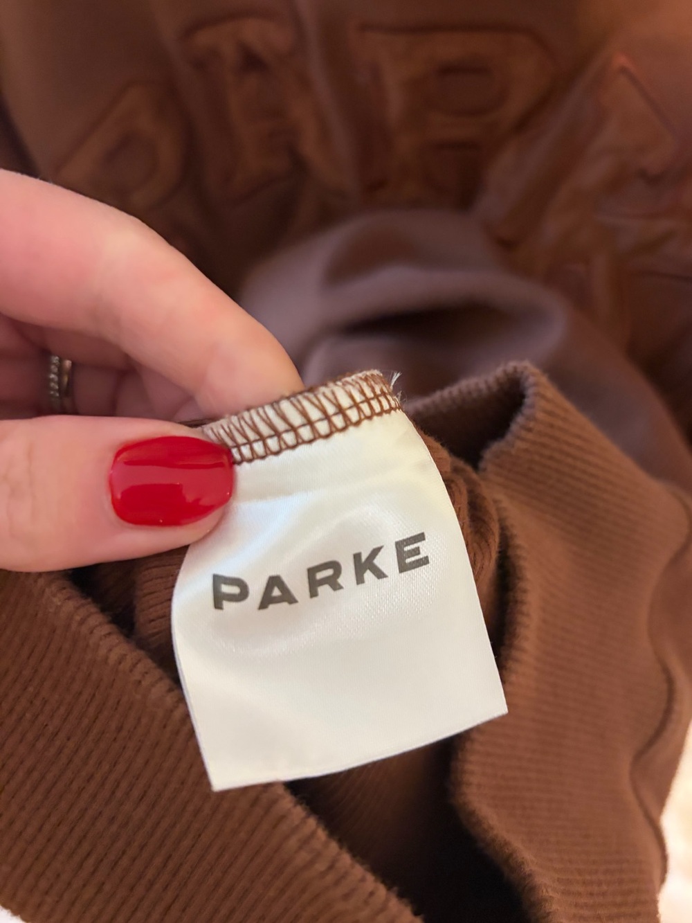 Parke Mocha Ribbed Mockneck - XXL - Picture 3 of 4